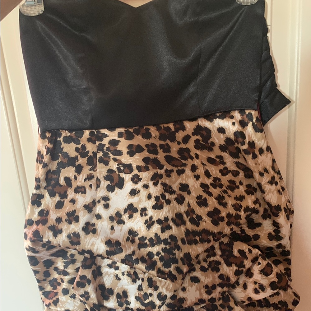 Leopard print homecoming/party dress